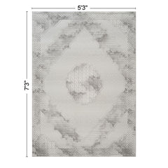 Geometrix - Medallion Rug With Geometric 3D Effect
