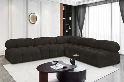 Ames - 5 Piece Fabric Modular Corner Sectional