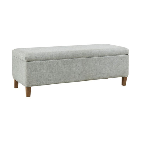 Marcie - Upholstered Storage Bench With Soft Close Lid - Blue
