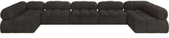 Ames - 7 Piece Boucle Fabric Modular Sectional
