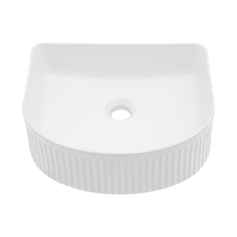 Vessel Bathroom Sink With Design - White