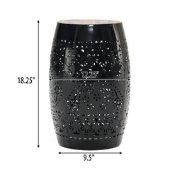 Ruby - Boho Mosaic Side Table With Ceramic Tile Top