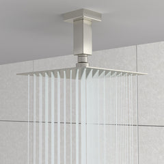 Ceiling Mounted Shower Arm With Flange Stainless Steel