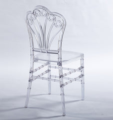 Welding Chair, Dining Chair / Plastic Seat (Set of 4) - Transparent