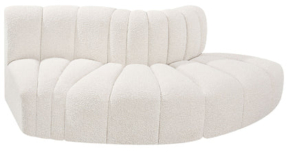 Arc - Boucle Fabric 3 Piece Modular Sofa