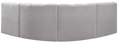 Arc - Boucle Fabric 4 Piece Corner Modular Sofa