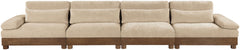 Turin - Chenille Fabric Upholstered Modular Sectional - Beige