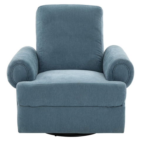 Manual Swivel Recliner Rocker Chair With Adjustable Backrest