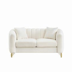 Loveseat Sofa For Living Room And Bedroom - Beige