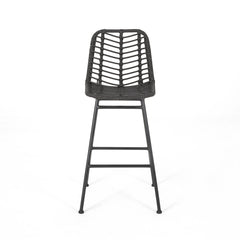 Sawtelle - Outdoor Wicker Barstools (Set of 2)
