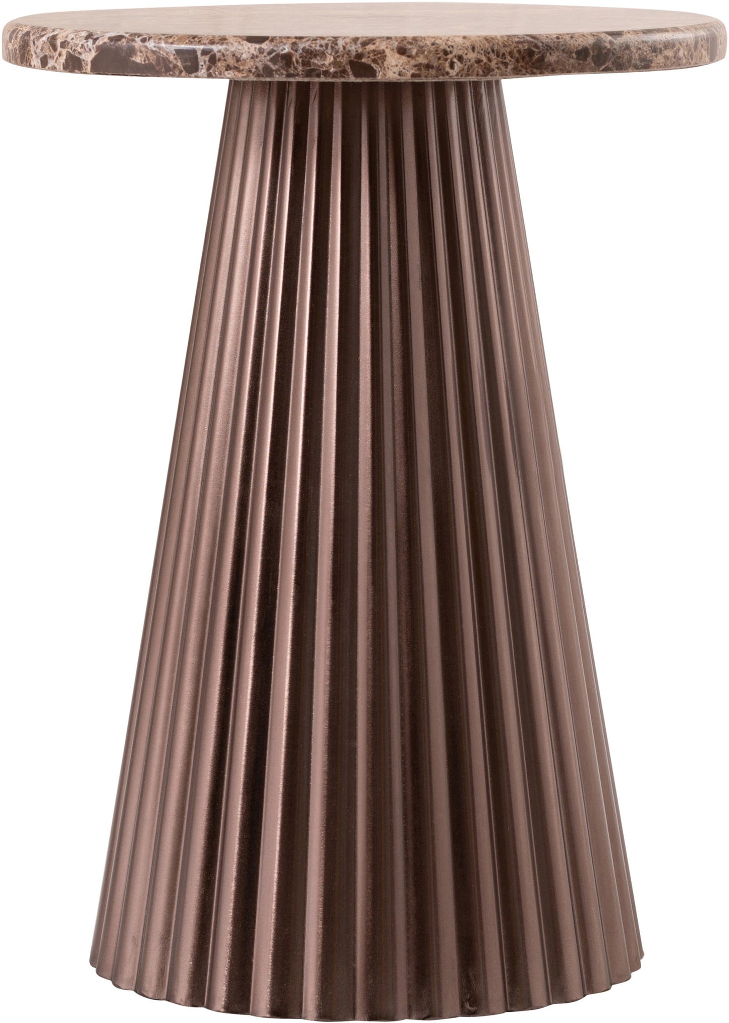 Cindra - Genuine Marble Top And Iron Base Table