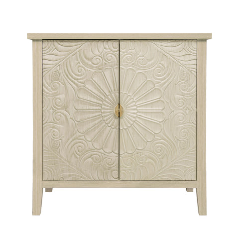 2 Door Cabinet, American Furniture, Suitable For Bedroom, Living Room, Study - Natural