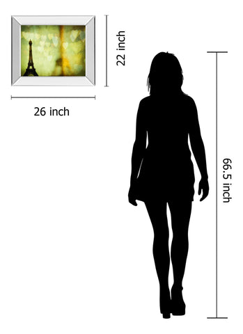 Wishful Hearts Il By Irene Suchucki - Mirror Framed Print Wall Art - Green