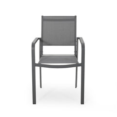 Waterfal - Outdoor Aluminum Dining Chair With Mesh Seat (Set of 2)