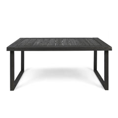 Outdoor Acacia Wood Dining Table, Sandblast Finish
