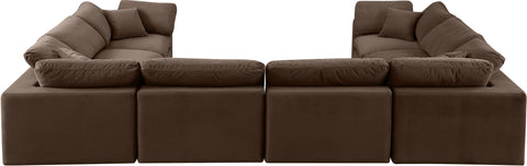 Comfy - 8 Piece Velvet Modular Sectional