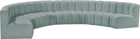 Arc - Faux Leather 8 Piece U-Shaped Modular Sofa