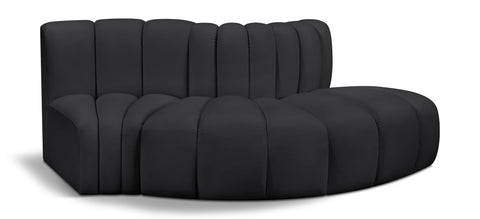 Arc - Faux Leather 3 Piece Modular Sofa