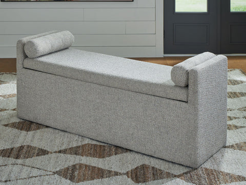 Galliden - Beige - Large Upholstered Dining Room Bench