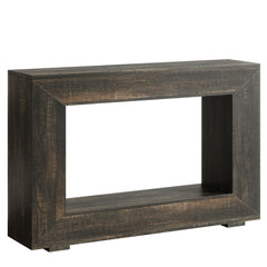 Narrow Entryway Storage Console Table With Open Shelf