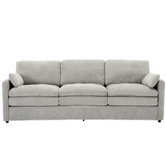 Cozy Upholstered 3 Seater Sofa With Double Cushion