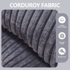 L - Shape Modern Minimalist Modular Sectional Sofa, Upholstered Cloud Couch With Deep Seats