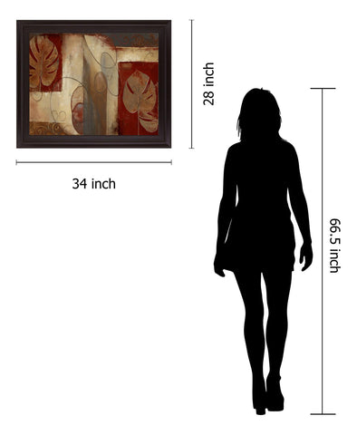 Bronze Silhouette - 28" x 34" Framed Wall Art