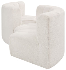 Arc - Boucle Fabric 4 Piece Curved Modular Sofa