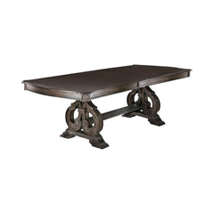 Rustic Dining Set With Table And Upholstered Chairs