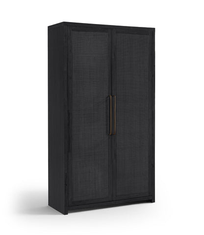 Vana - Solid Wood, Oak Veneer And Stainless Steel Storage Cabinet