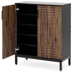 Shoe Cabinet With Doors, 5 Tiers Shoe Storage Organizer