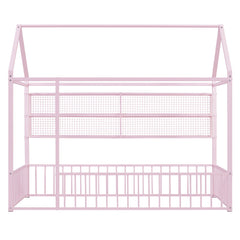 House Frame With Fence And Shelves