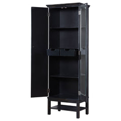 Happy - Valley 1 Shelf Accent Cabinet With 2 Doors - Brown