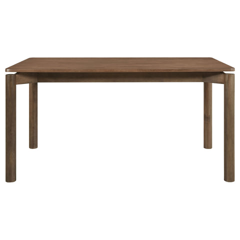 Svenstra - Rectangular Dining Table Set With Armless Side Chairs, Wood, Natural Walnut, 59 X 35.5 X 30 Inches