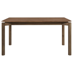 Svenstra - Rectangular Dining Table Set With Armless Side Chairs, Wood, Natural Walnut, 59 X 35.5 X 30 Inches
