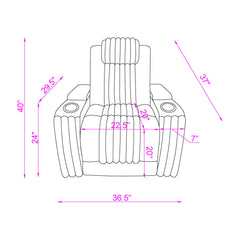 Duran - Power Recliner With Power Headrest