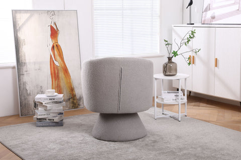Swivel Accent Chair Armchair, Round Barrel Chair For Living Room Bedroom