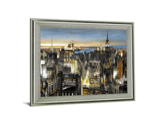 Electric Skyline - 28" x 34" Framed Wall Art