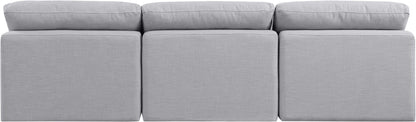 Indulge - Linen 3 Seat Modular Armless Sofa