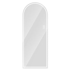Arch Design LED Full Length Mirror, Dimmable, High Definition, Explosion Proof, 65" X 21" - Silver