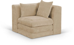 Stellar - Chenille Fabric Upholstered Modular Corner Chair