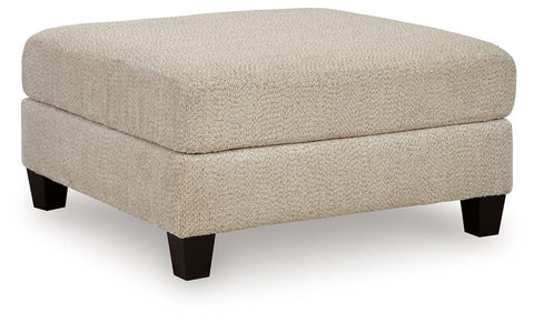 Steelwater Retreat - Oversized Accent Ottoman - Latte