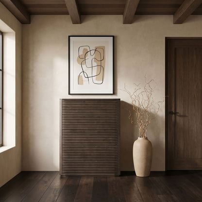 Morino - Oak Veneer And Solid Wood Chest - Brown