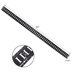 Heavy Duty E Track Tie-Down Rail Kit With O-Ring Anchors And Rope Tie Offs