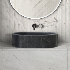 Bathroom Vessel Sink, Semi Polished Surface