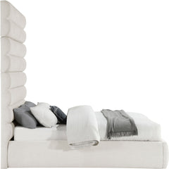 Adam - Linen Fabric Bed With 89" Headboard
