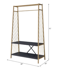 Pahor - Hall Tree - Gold / Black