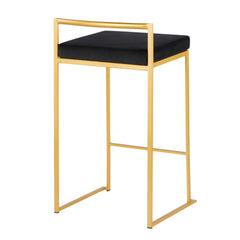 Fuji - Contemporary / Glam Design Counter Stool (Set of 2)