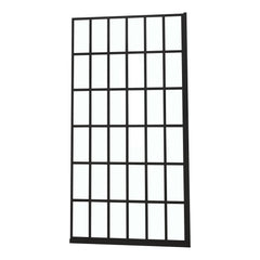 Frameless Fixed Shower Door, Open Entry Design