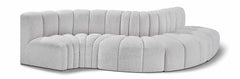 Arc - Boucle Fabric 5 Piece Modular Sofa